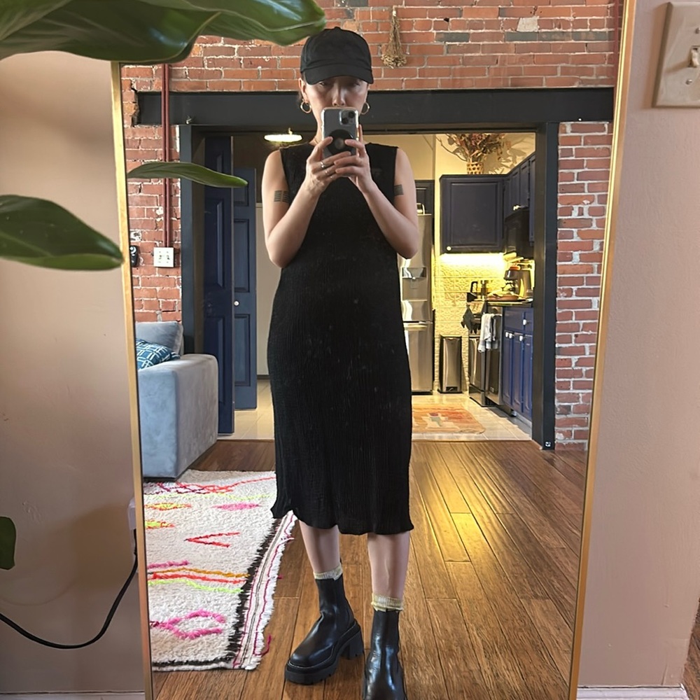 Classic wool Eileen Fisher midi dress